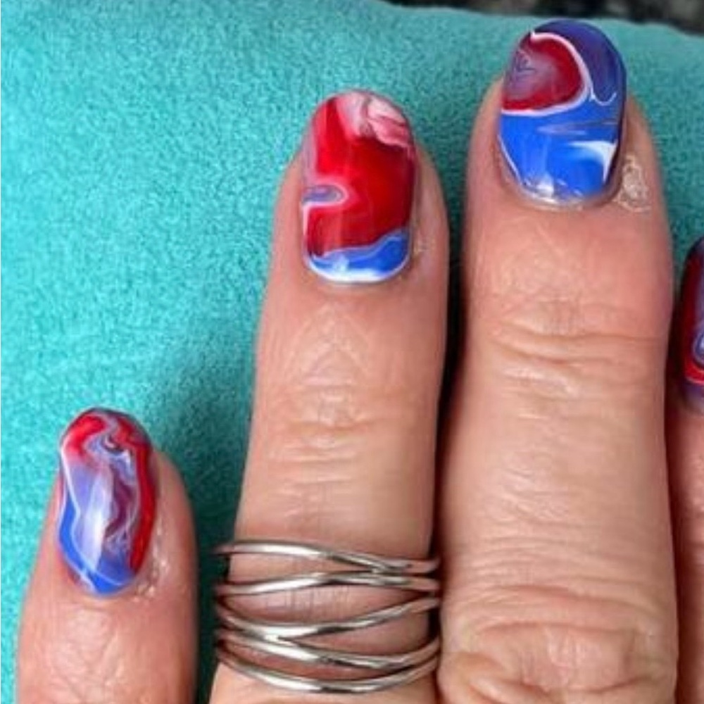 Tiffany & Co Elsa Peretti 18K White Gold Wave Five-row Ring Sz 5 1/4 or 5.25